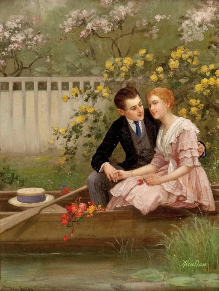 Какие есть романтические произведения. Josef süss (1867 – 1937).Австрия.. Josef Johann Suss. Йохан и Йозеф. Романтичные картины.